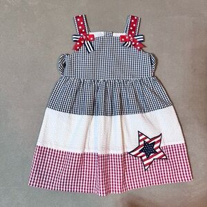 Counting Daisies Toddler Girls 1-Piece Navy Star Dress Size 4T Patriotic Star